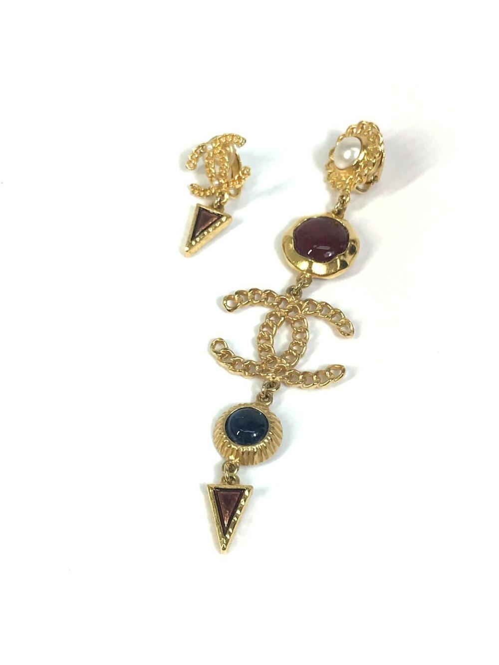 Chanel Cc Logo Clip-On Earrings Metal #312458C13B